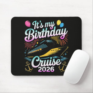 Tapis De Souris Croisière d'anniversaire 2026 Croisière d'annivers