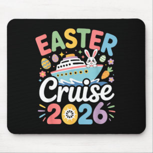 Tapis De Souris Croisière de Pâques 2026 Famille Lapin de Printemp