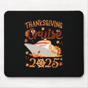 Tapis De Souris Croisière de Thanksgiving en famille 2025 Bateau d