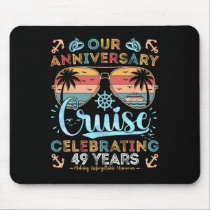 Tapis De Souris Croisière du 49e anniversaire célébrant 49 ans de