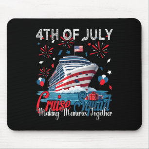 Tapis De Souris Croisière du 4 juillet Équipage de croisière 2025 