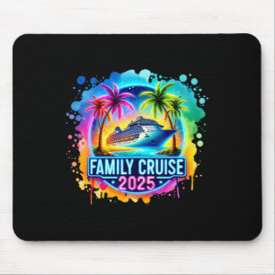 Tapis De Souris Croisière familiale 2025 Hawaï Plage Noix de coco