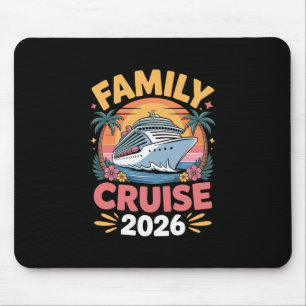 Tapis De Souris Croisière familiale 2026 Cruising drôle