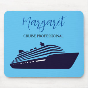 Tapis De Souris Croisière professionnelle bleue