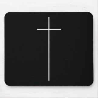 Tapis De Souris Croix simple Crucifix chrétien catholique