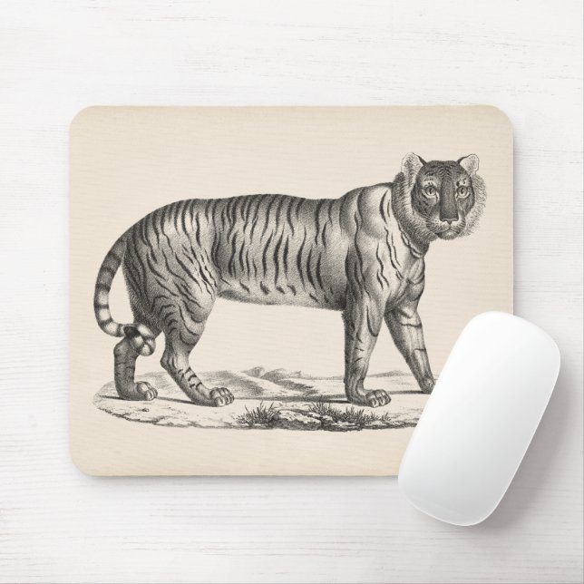 Tapis De Souris Croquis Brodtmann Tiger (Avec souris)