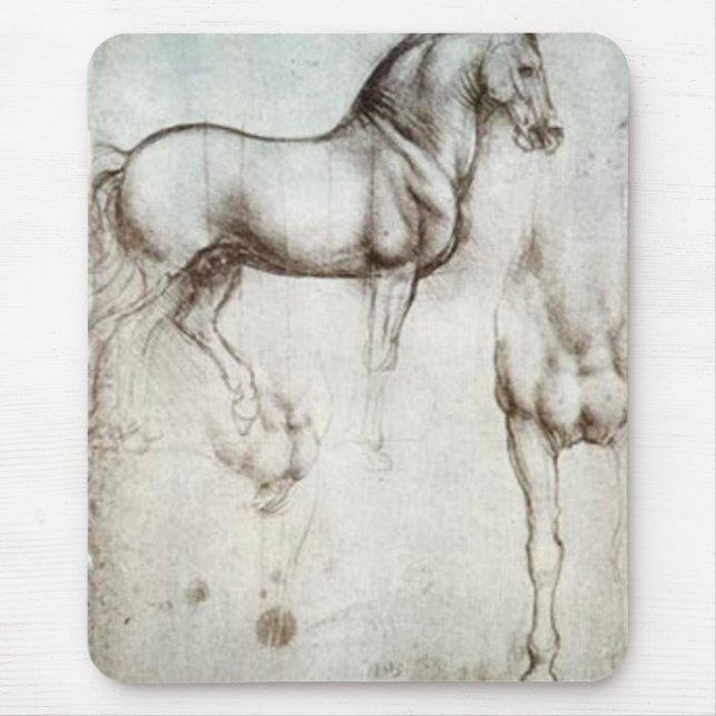 Tapis De Souris Croquis de cheval (Devant)