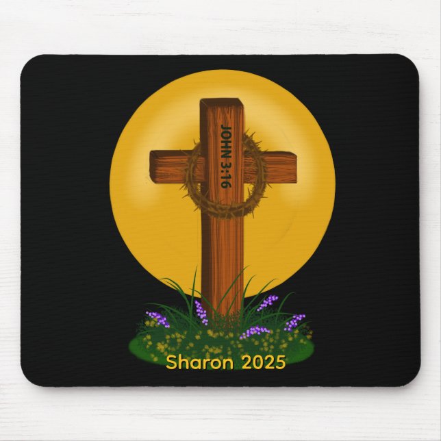 Tapis De Souris Cross and Crown of Thorns (Devant)