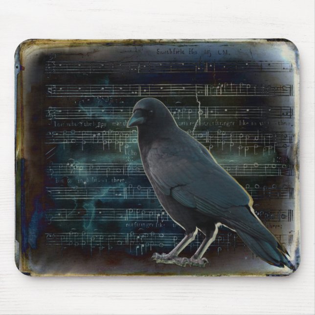 Tapis De Souris Crow Dans La Musique (Devant)