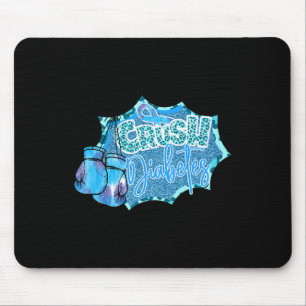 Tapis De Souris Crush Diabetes Blue Boxer Gants Diabète Sensiene