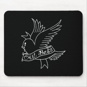 Tapis De Souris Cry Baby Tattoo esthétique Cristal Bird