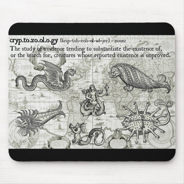 Tapis De Souris Cryptozoology antique Mousepad (Devant)