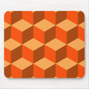 Tapis De Souris Cubes orange