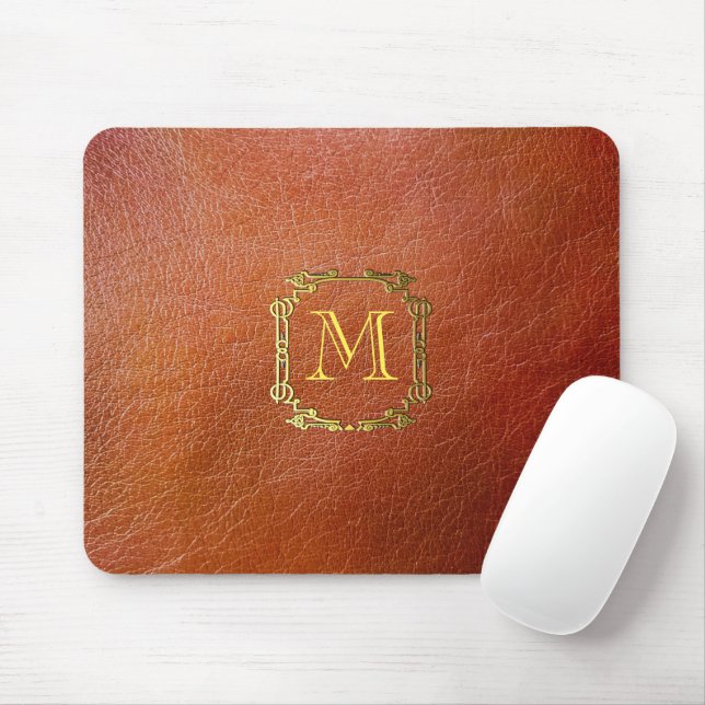 Tapis De Souris Cuir Faux personnalisé (Avec souris)