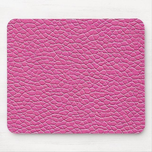 Tapis De Souris 💗 Cuir Rose Tendre Chic Calme Bureau 💗 (Devant)