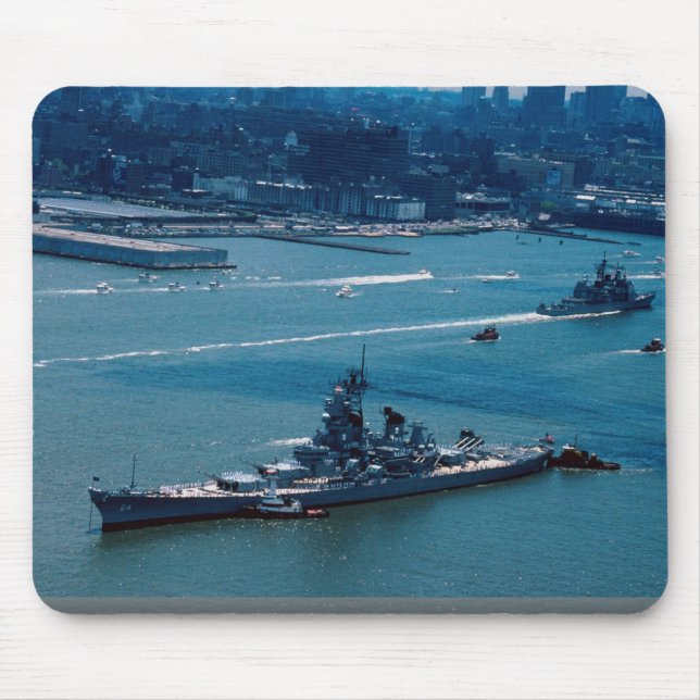 Tapis De Souris Cuirassé moderne, "USS Wisconsin", New York, (Devant)