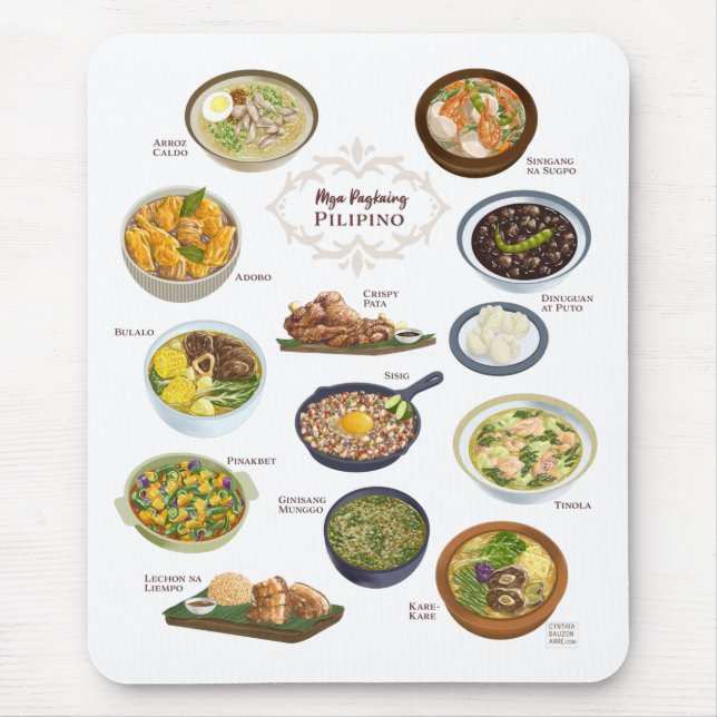 Tapis De Souris Cuisine Philippine / Cuisine (Devant)