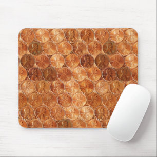 Tapis De Souris Cuivre Abraham Lincoln penny, un cent de cuivre