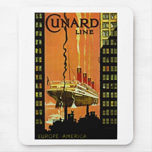 Tapis De Souris Cunard Europe-Amérique (Devant)