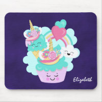 Cupcake mignonne et crème glacée joyeuse