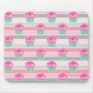 Tapis De Souris Cupcakes Mignons Adorables, Bandes - Personnalisé