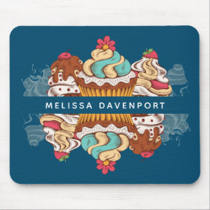 Tapis De Souris Cupcakes Style Rétro Sweet Dessert