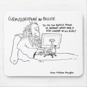 Tapis De Souris Curmudgeophan sur Blogging