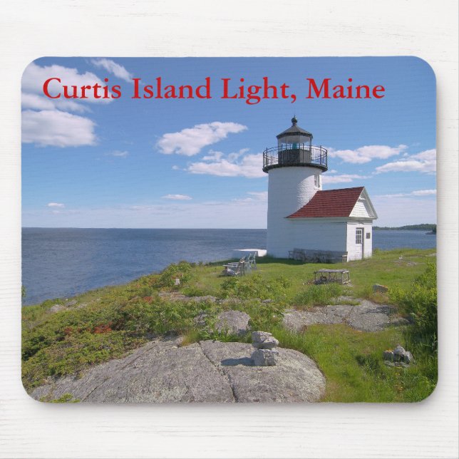 Tapis De Souris Curtis Island Light, Maine Mousepad (Devant)