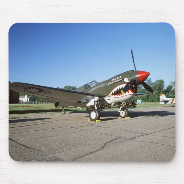 Tapis De Souris Curtiss P-40 Warhawk, au salon de l'aéronautique (Devant)