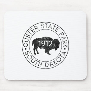 Tapis De Souris Custer State Park Dakota du Sud Buffalo Randonnée