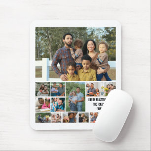 Tapis De Souris Custom Modern Family 14 Photo Collage Modèle