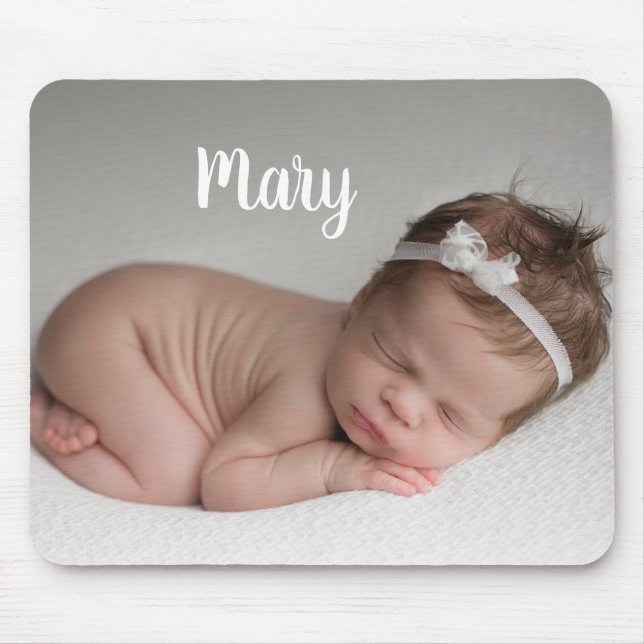 Tapis De Souris Custom photo and name mouse pad personalized (Devant)