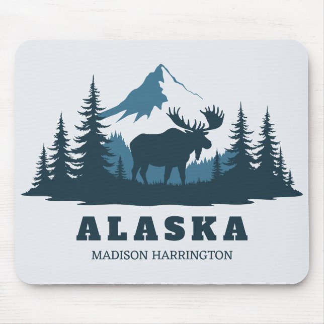 Tapis De Souris Custom Text ALASKA (Devant)