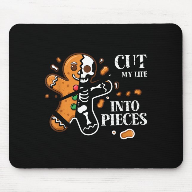 Tapis De Souris Cut My Life Into Eces Gingerbread Christmas Elder  (Devant)