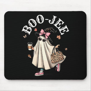 Tapis De Souris Cute Boo Jee Ghost Halloween Leopard Ghost Café