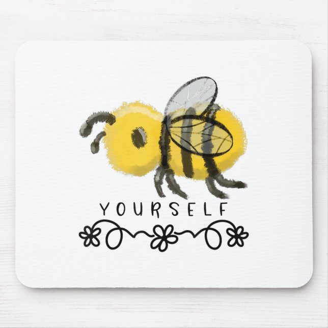 Tapis De Souris Cute Bumblebee Bee Yourself  (Devant)