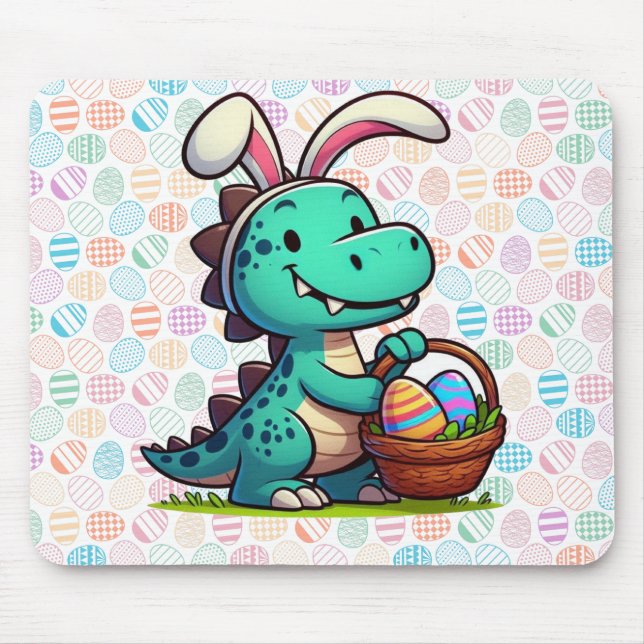 Tapis De Souris Cute, Easter bunny dinosaur Mouse Pad (Devant)