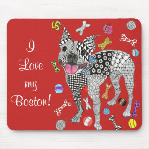 Tapis De Souris Cute et adorable Boston Terrier Mousepad