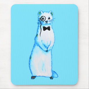 Tapis De Souris Cute ferret propriétaire de la moustelide