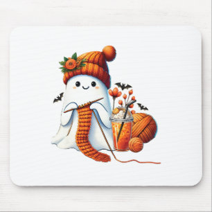 Tapis De Souris Cute Ghost Crochet Tricot Amateurs Halloween Café