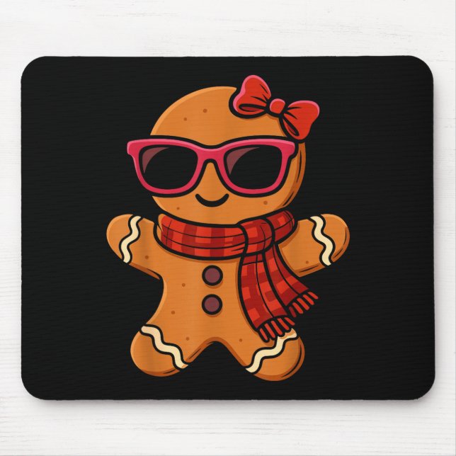 Tapis De Souris Cute Gingerbread Christmas For Women Girls Xmas  (Devant)