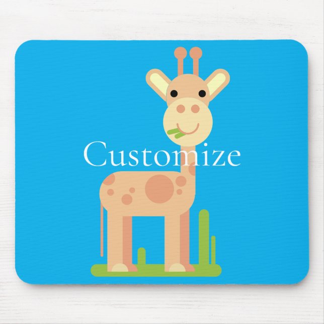 Tapis De Souris Cute Giraffe Munching Thunder_Cove (Devant)