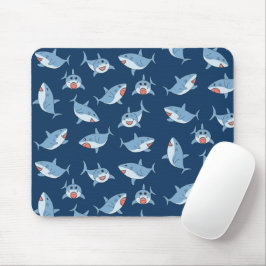Tapis De Souris Cute Great White Sharks Motif Océan