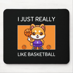 Tapis De Souris Cute Kawaii Shiba Inu Je Vraiment Comme Basketbal