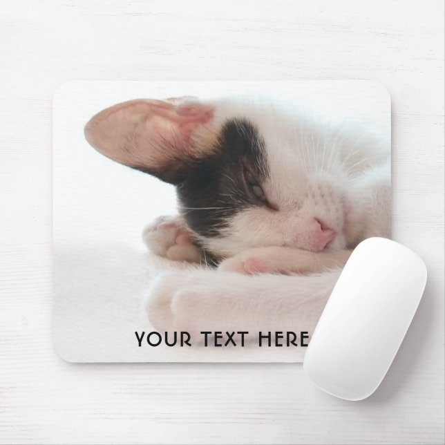 Tapis De Souris Cute Kitten ou votre photo Keepsaké simple (Avec souris)