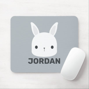 Tapis De Souris Cute Little Bunny Rabbit with Personalized