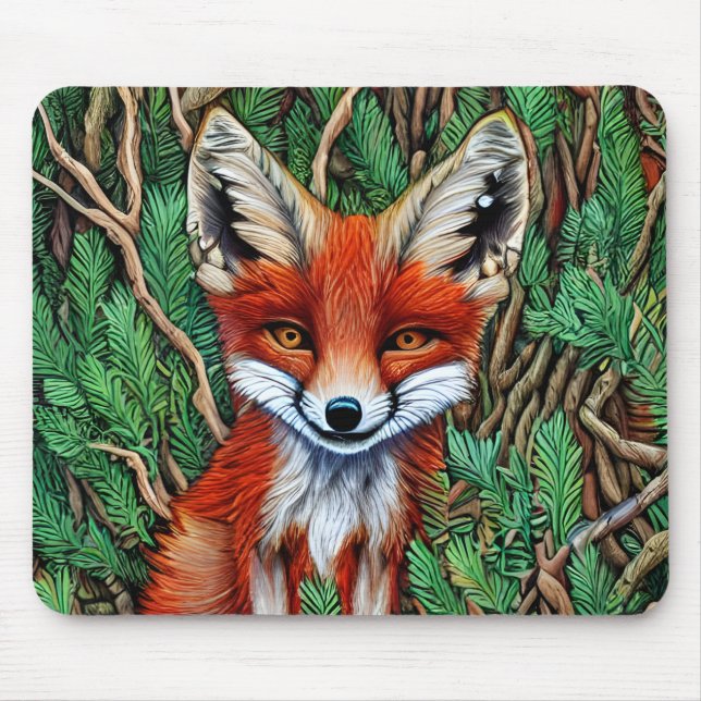 Tapis De Souris Cute Little Wilderness Fox (Devant)