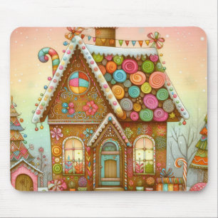 Tapis De Souris Cute, maison de pain d'épices