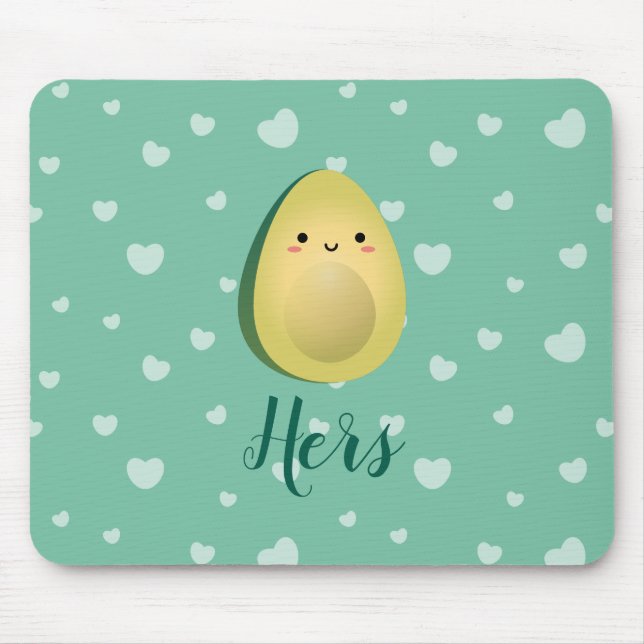 Tapis De Souris Cute Matching Couple Avocados Funny Lets Avocuddle (Devant)