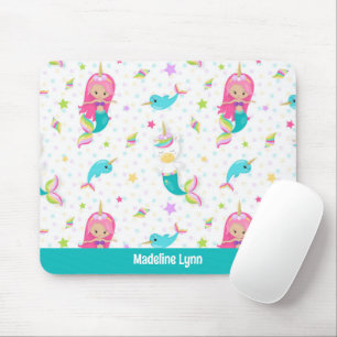Tapis De Souris Cute Mermaid Beach Girl Enfants Personnalisés
